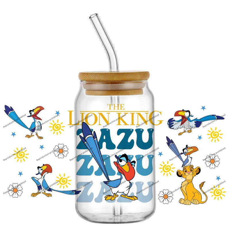 The KING Lion cartoon Characte - Rdta Tank Glass recension och pris
