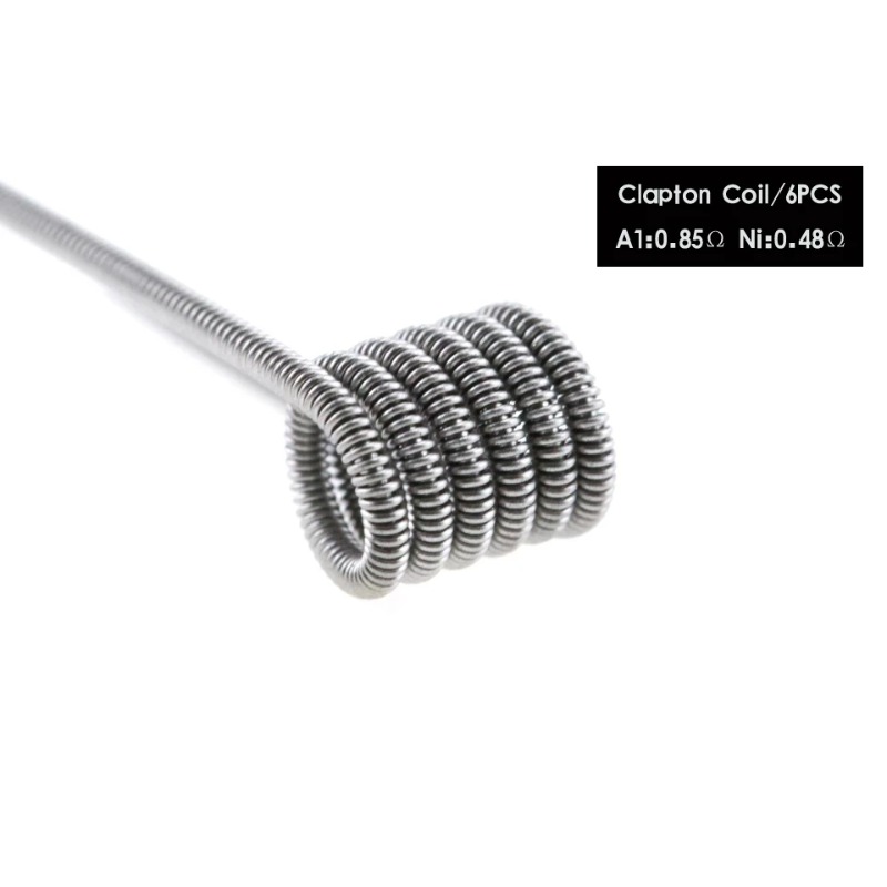 48Pcs/Set 8 in 1 Prebuilt Coil - Clapton Wire Pre Built recension och pris