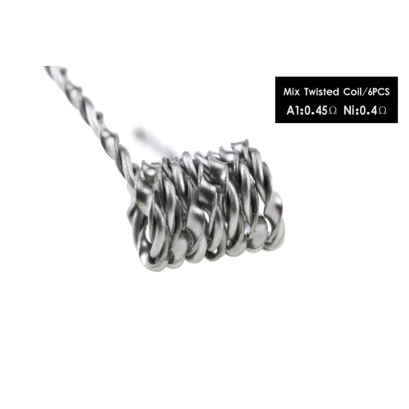 48Pcs/Set 8 in 1 Prebuilt Coil - Clapton Wire Pre Built recension och pris